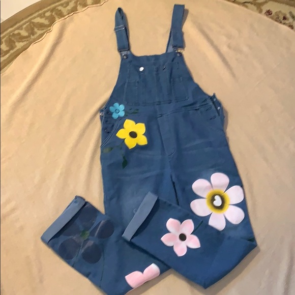 Denim jumpsuit- NWOT- med  for women .... - Picture 2 of 6